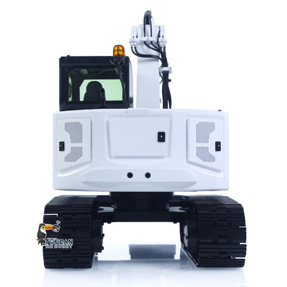 Metal 1/14 Remote Control Hydraulic Excavator C308 3 Valve 2Arms RC Digger Engineering Vehicle Flysky ST8 Radio Light Coupler