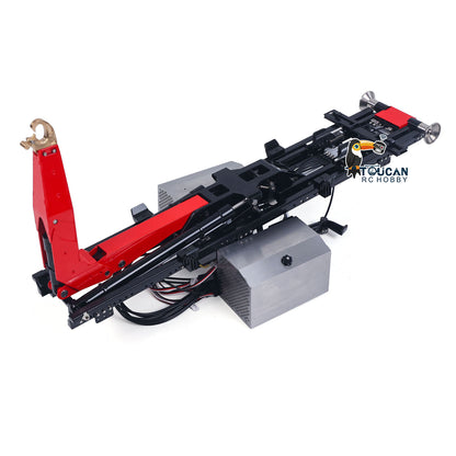 LESU Metal Roll On Off Dump Truck Frame Telescopic A0060 Foldable A0061 5-way Valves for 1/14 Remote Control Hydraulic Full Dumper No Chassis Rail