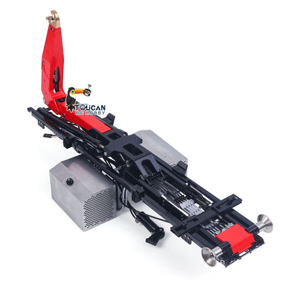LESU Metal Roll On Off Dump Truck Frame Telescopic A0060 Foldable A0061 5-way Valves for 1/14 Remote Control Hydraulic Full Dumper No Chassis Rail