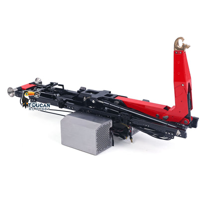 LESU Metal Roll On Off Dump Truck Frame Telescopic A0060 Foldable A0061 5-way Valves for 1/14 Remote Control Hydraulic Full Dumper No Chassis Rail