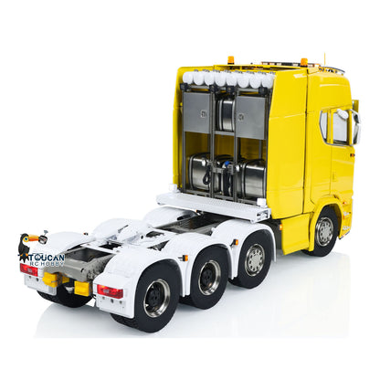 770S 1/14 Scale 8x8 RC Tractor Truck RTR Electric Radio Controlled Car Metal Chassis 3-speed Gearbox Spot Light Sound System