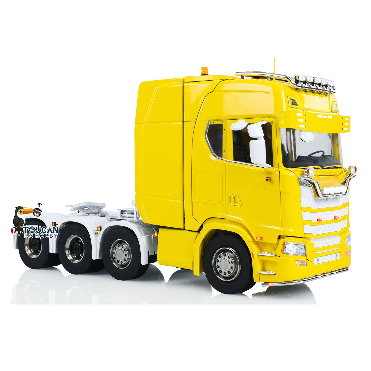 770S 1/14 Scale 8x8 RC Tractor Truck RTR Electric Radio Controlled Car Metal Chassis 3-speed Gearbox Spot Light Sound System