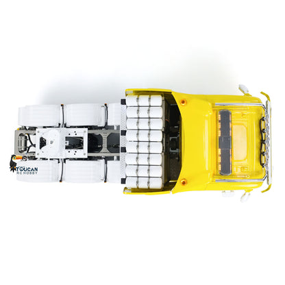 770S 1/14 Scale 8x8 RC Tractor Truck RTR Electric Radio Controlled Car Metal Chassis 3-speed Gearbox Spot Light Sound System