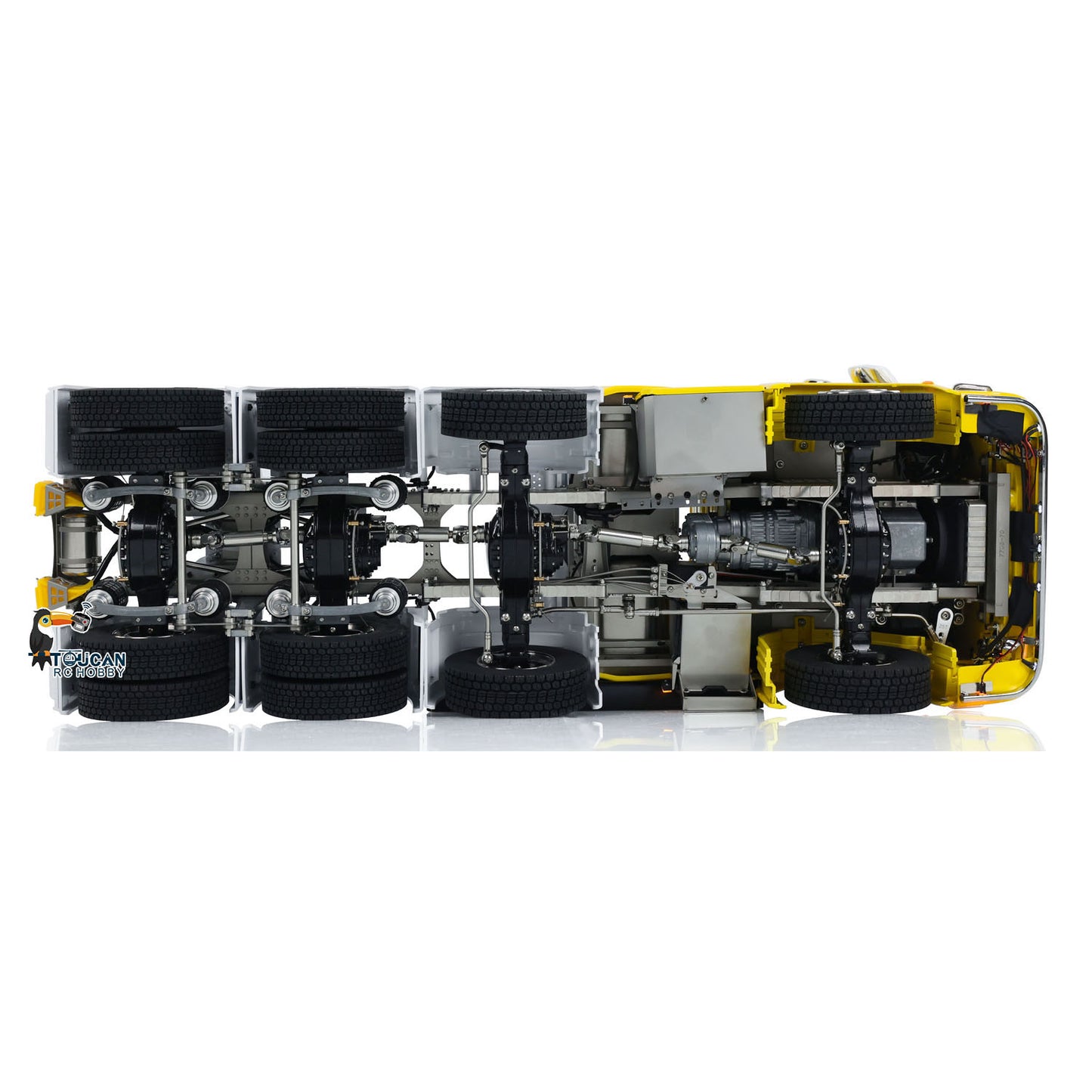 770S 1/14 Scale 8x8 RC Tractor Truck RTR Electric Radio Controlled Car Metal Chassis 3-speed Gearbox Spot Light Sound System