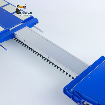 Degree 1/14 Metal Heavy 4Axle Steering Trailer 997 V2 Adjustable Length Width For Remote Control Tractor Truck 56379