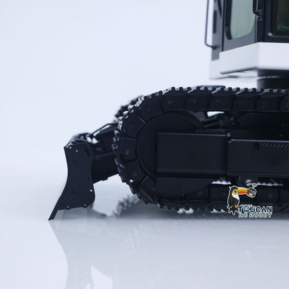 Metal 1/14 Remote Control Hydraulic Excavator C308 3 Valve 2Arms RC Digger Engineering Vehicle Flysky ST8 Radio Light Coupler