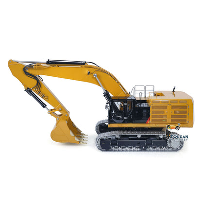 LESU 1/14 Metal RC Excavator 374F Remote Control Hydraulic Digger Model Construction Vehicle Protective Fences Hydraulic Quick Coupler Bucket Trailer Crusher  Hammer DIY Parts Lights Motor