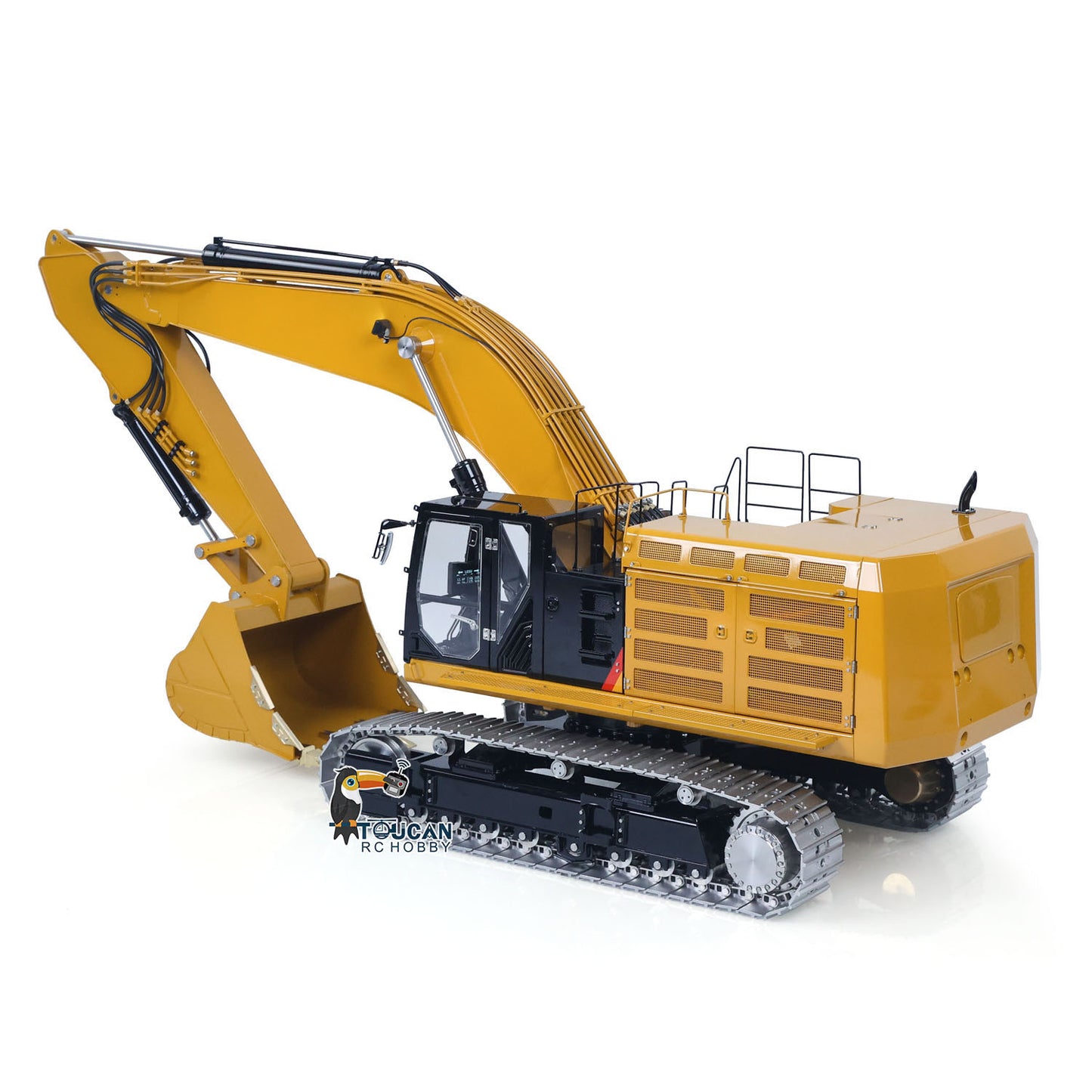 LESU C374F 1/14 Metal Hydraulic RC Excavator B0001 PNP/RTR Real Construction Truck Model with Light System for Model Enthusiast Weekend Outdoor Fun