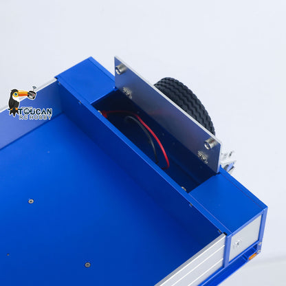 Degree 1/14 Metal Heavy 4Axle Steering Trailer 997 V2 Adjustable Length Width For Remote Control Tractor Truck 56379