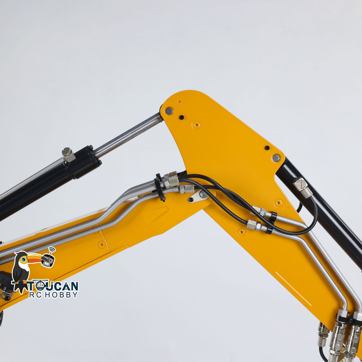 TOUCAN RC HOBBY MTModel 946-3 Metal 1/14 RC Hydraulic Excavator Tiltable Bucket 6-Way Valve 12 Channels for Professional Digger Modeler