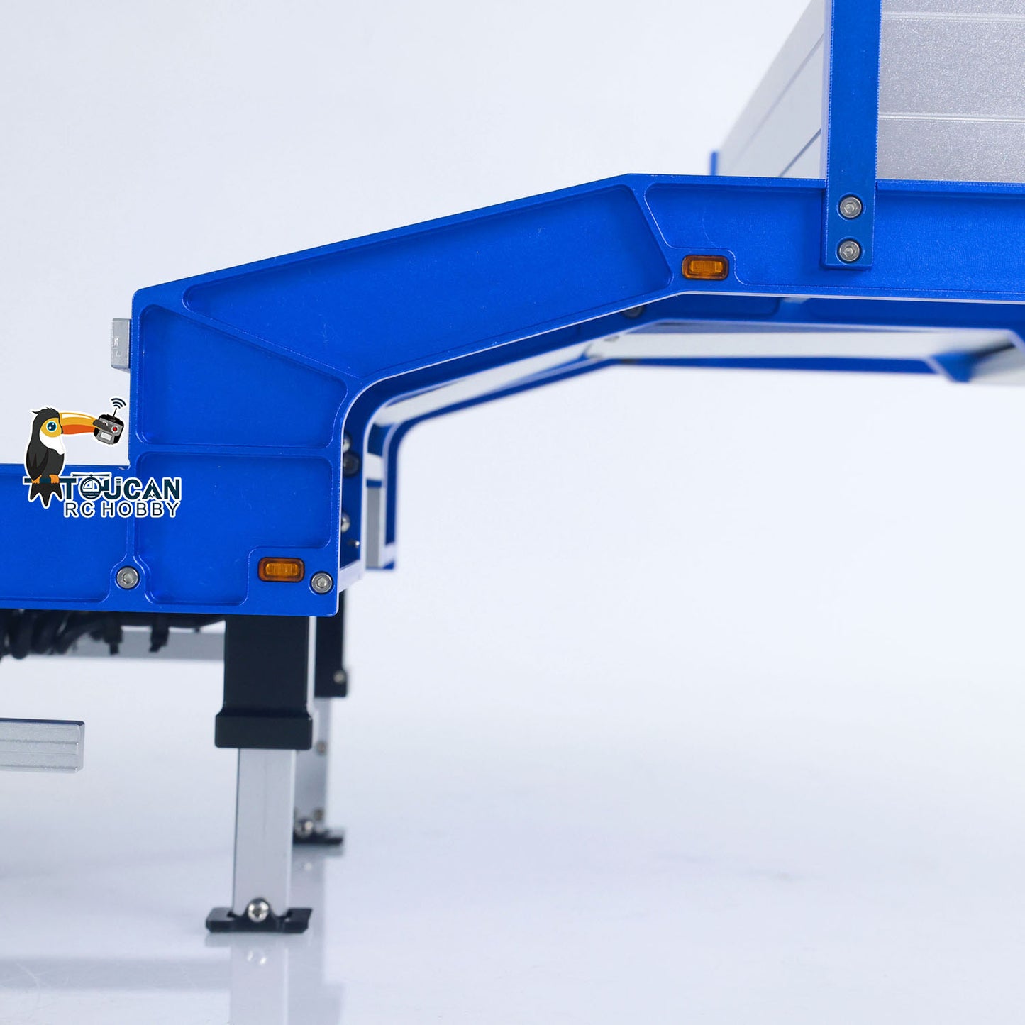 Degree 1/14 Metal Heavy 4Axle Steering Trailer 997 V2 Adjustable Length Width For Remote Control Tractor Truck 56379