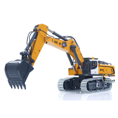 US Stock 1/50 RC Excavator K970 Engineering Vehicle Remote Control Electric Lifting Digger Metal Bucket Tracks Light Sound RTR Battery