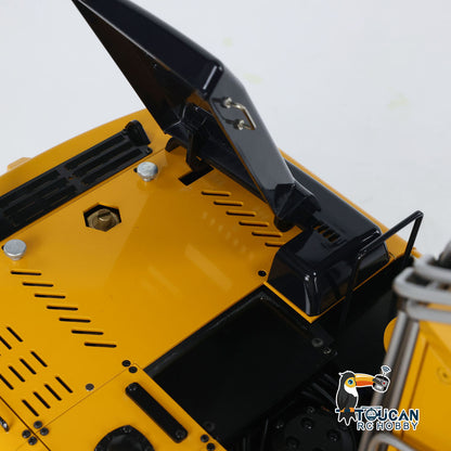 TOUCAN RC HOBBY MTModel 946-3 Metal 1/14 3-Arms RC Hydraulic Excavator 6-Ways Valves Clamshell Bucket Manual Coupler Lights for Engineering Enthusiast