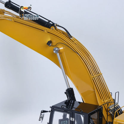 LESU C374F 1/14 Metal Hydraulic RC Excavator B0001 PNP/RTR Real Construction Truck Model with Light System for Model Enthusiast Weekend Outdoor Fun