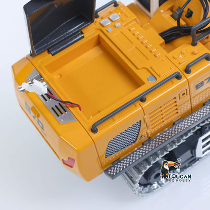 US Stock 1/50 RC Excavator K970 Engineering Vehicle Remote Control Electric Lifting Digger Metal Bucket Tracks Light Sound RTR Battery