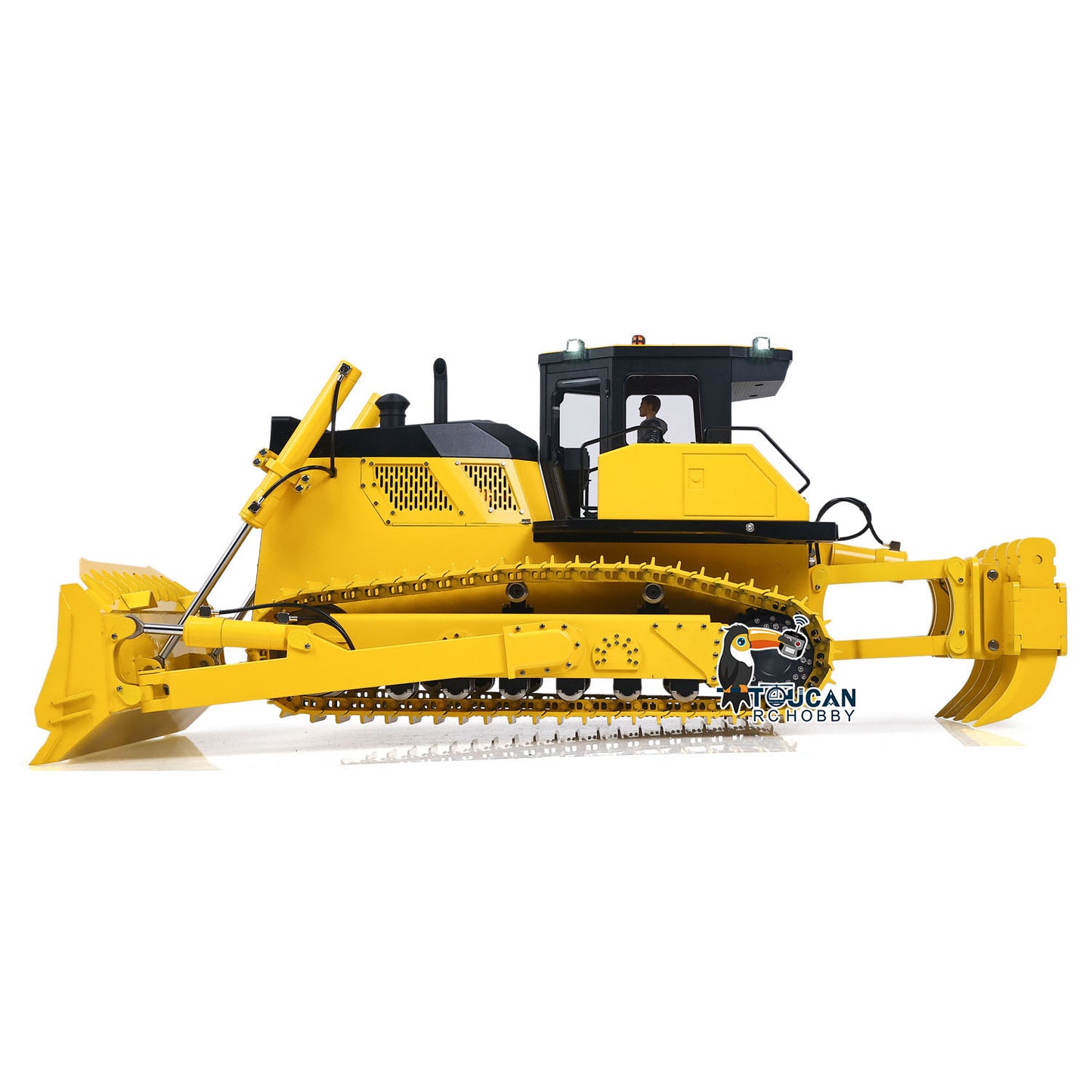 US Stock Metal 1/12 RC Hydraulic Bulldozer D155AX RTR Heavy Dozer Model 7 Way Valve 1.0L Oil Pump 5 Plows Radio Master TX15 Radio Battery