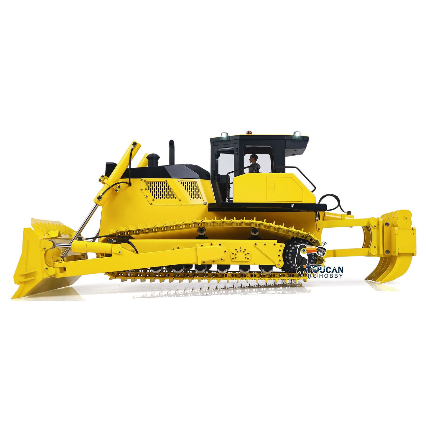 US Stock Metal 1/12 Remote Control Hydraulic Bulldozer D155AX RTR Heavy Dozer Model 7 Way Valve 3.0L Oil Pump 5 Plows Radio Master TX15 Radio Battery