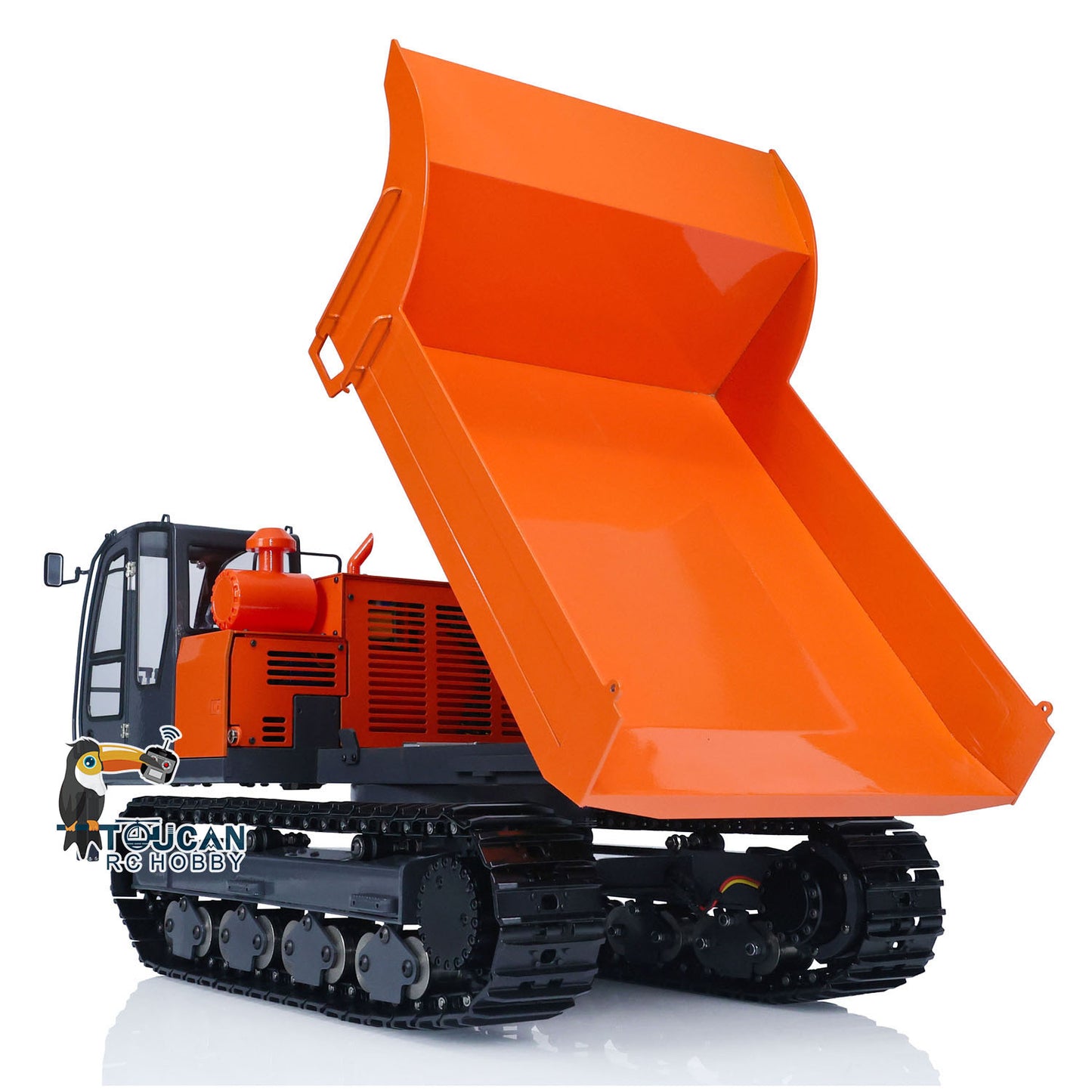 JZM Metal 1/12 EG110R RC Hydraulic Tracked Truck Painted and Assembled Vehicles FlySky I6S Radio Control Dumper Car Model