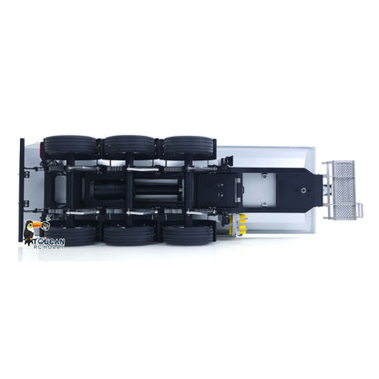 US Stock 26.1Inches KABOLITE 1/14 Metal Radio Control Semi Trailer Dumper Electric Lifting for RC Tractor Truck SC 770S Light Support Leg