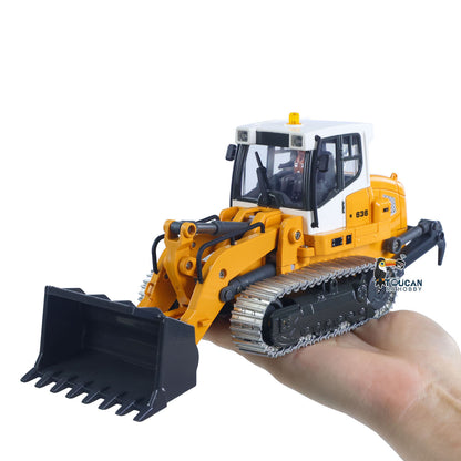 US Stock 1:50 RC Electric Lifting Tracked Loader LR636 2.4G Construction Vehicle Metal Bucket Tracks Ripper RTR Model Light Sound Battery
