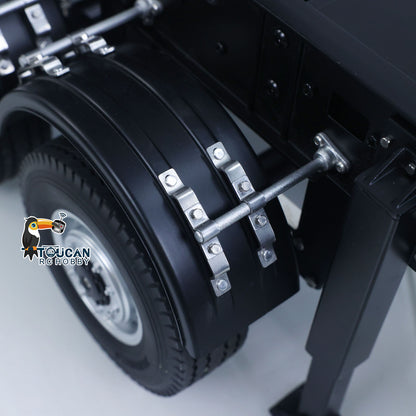 US Stock 26.1Inches KABOLITE 1/14 Metal Radio Control Semi Trailer Dumper Electric Lifting for RC Tractor Truck SC 770S Light Support Leg