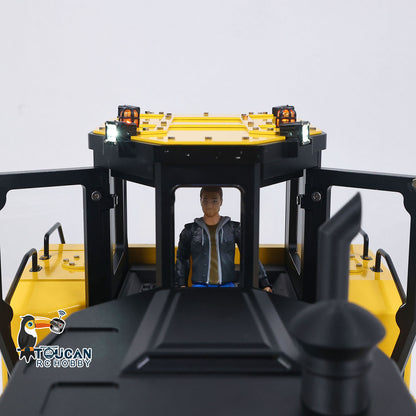US Stock Metal 1/12 RC Hydraulic Bulldozer D155AX RTR Heavy Dozer Model 7 Way Valve 1.0L Oil Pump 5 Plows Radio Master TX15 Radio Battery