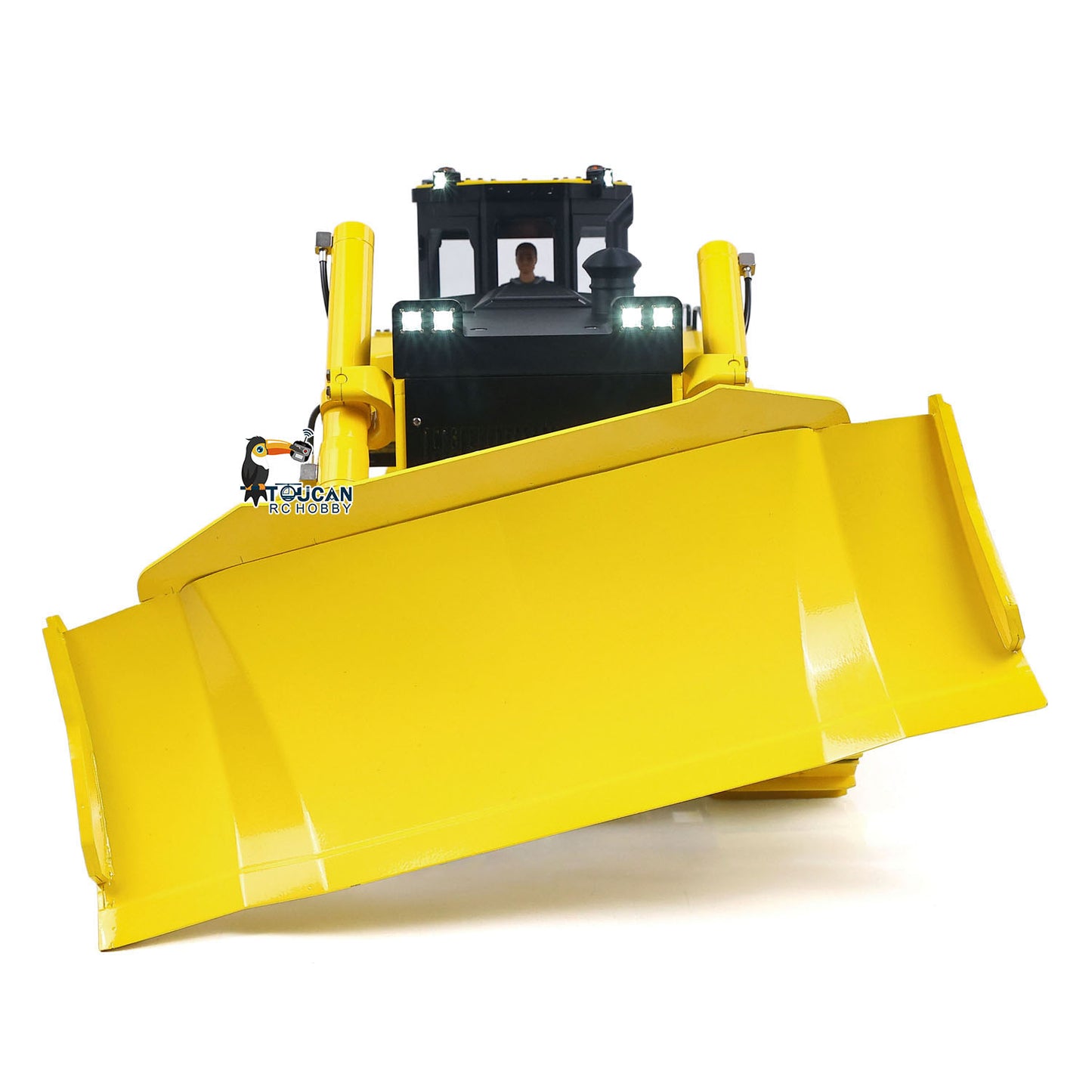 US Stock Metal 1/12 Remote Control Hydraulic Bulldozer D155AX RTR Heavy Dozer Model 7 Way Valve 3.0L Oil Pump 5 Plows Radio Master TX15 Radio Battery