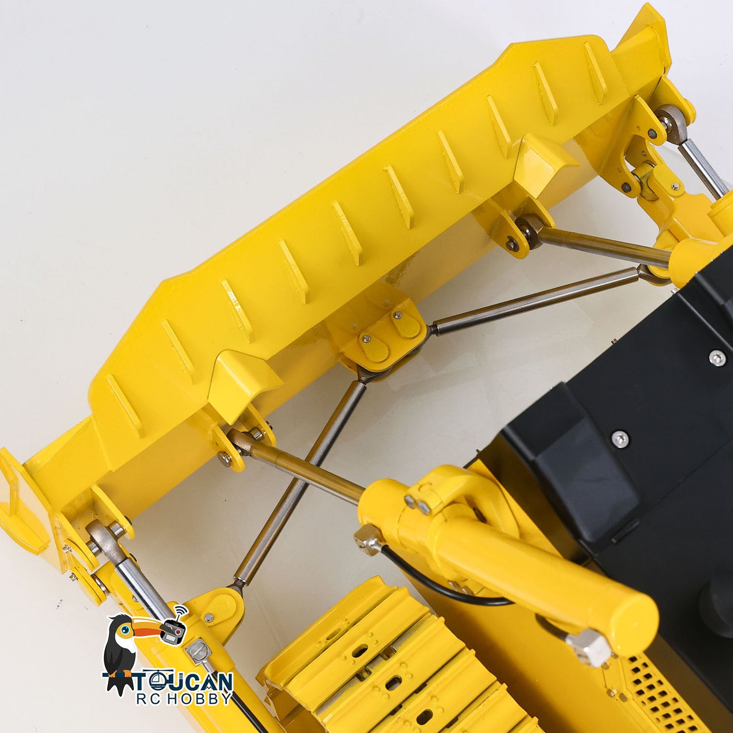 US Stock Metal 1/12 RC Hydraulic Bulldozer D155AX RTR Heavy Dozer Model 7 Way Valve 1.0L Oil Pump 5 Plows Radio Master TX15 Radio Battery