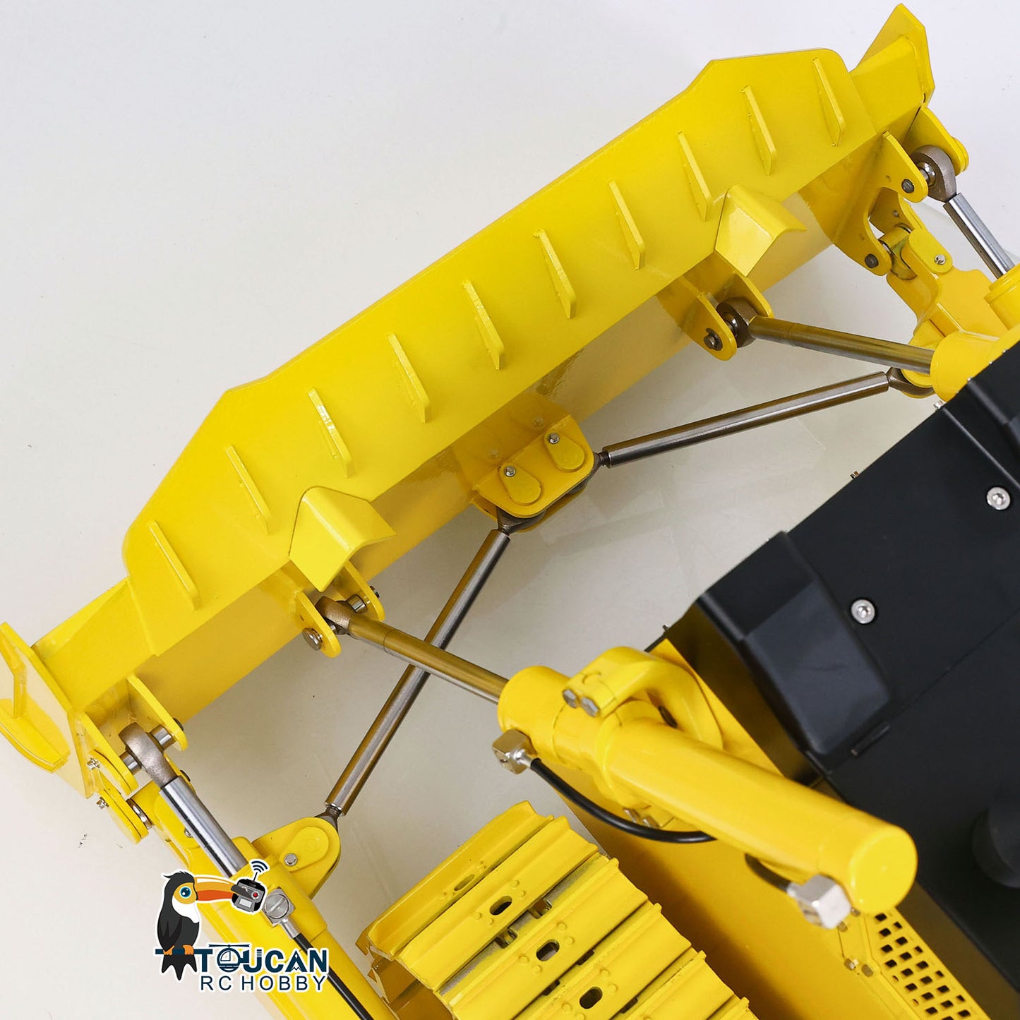 US Stock Metal 1/12 Remote Control Hydraulic Bulldozer D155AX RTR Heavy Dozer Model 7 Way Valve 3.0L Oil Pump 5 Plows Radio Master TX15 Radio Battery
