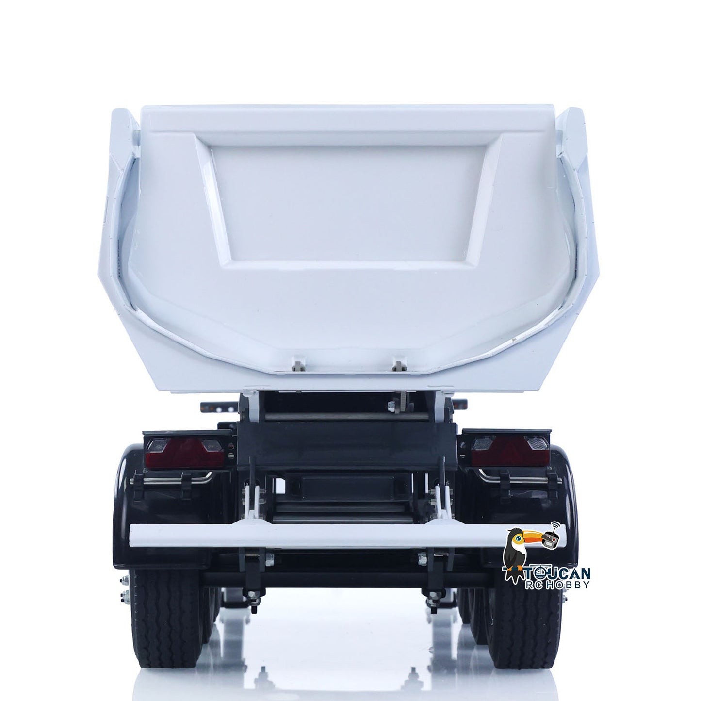 LESU A0069 1/14 Metal RC Trailer with Electric Legs Taillight Clearance Lamp for RC Tractor Truck Construction Vehicle Enthusiast