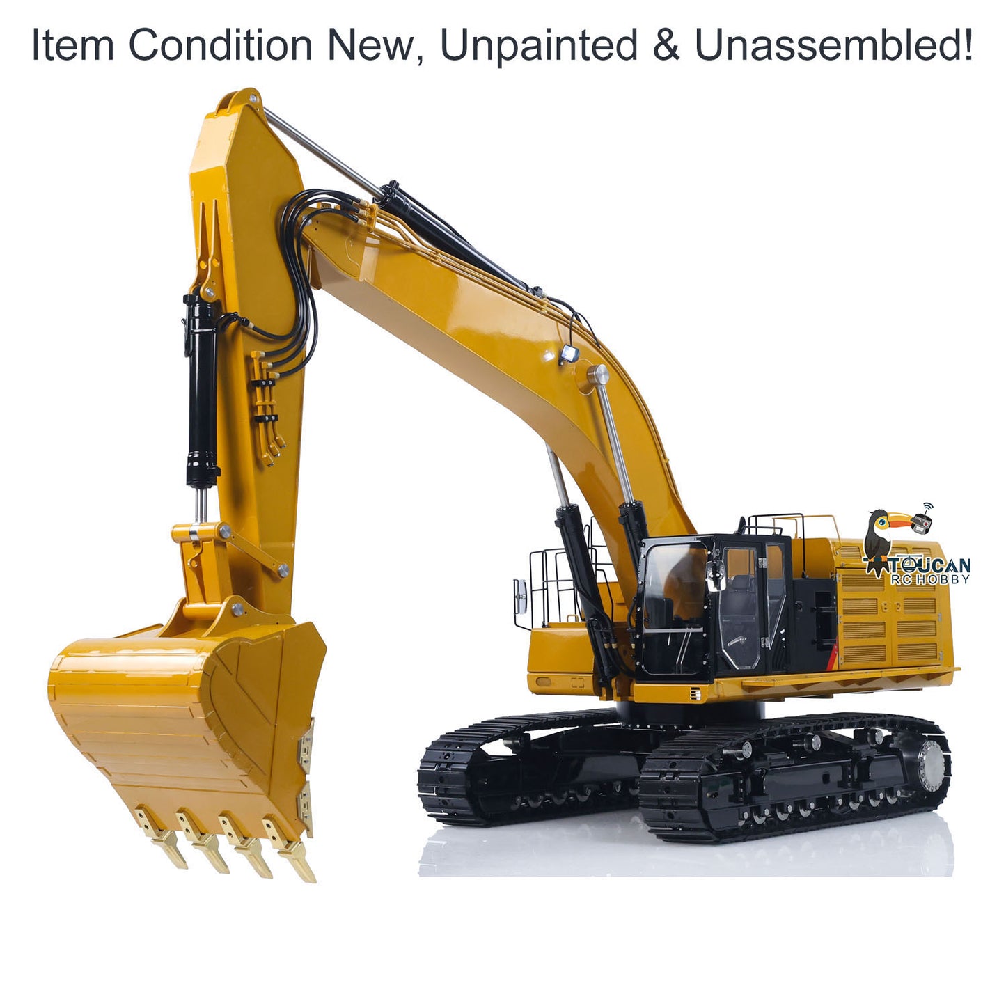 Metal LESU C374F KIT Model 1/14 Hydraulic Remote Control Heavy Excavator RC Digger 6CH Valve LCD Screen Light Pump Hobbywing ESC