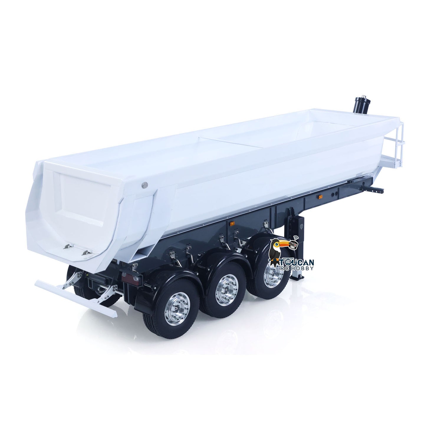 LESU A0069 1/14 Metal RC Trailer with Electric Legs Taillight Clearance Lamp for RC Tractor Truck Construction Vehicle Enthusiast