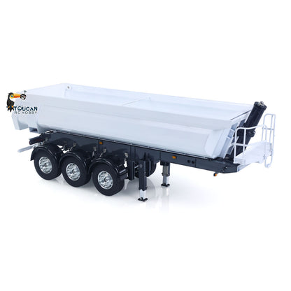 LESU A0069 1/14 Metal RC Trailer with Electric Legs Taillight Clearance Lamp for RC Tractor Truck Construction Vehicle Enthusiast