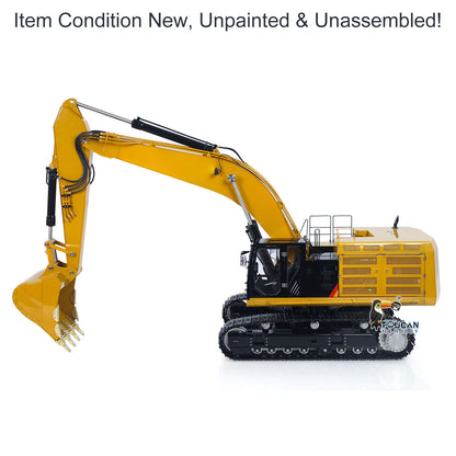 Metal LESU C374F KIT Model 1/14 Hydraulic Remote Control Heavy Excavator RC Digger 6CH Valve LCD Screen Light Pump Hobbywing ESC