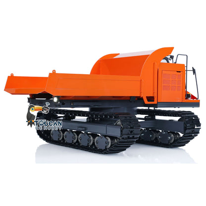 JZM Metal 1/12 EG110R RC Hydraulic Tracked Truck Painted and Assembled Vehicles FlySky I6S Radio Control Dumper Car Model