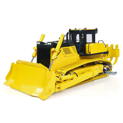 US Stock Metal 1/12 Remote Control Hydraulic Bulldozer D155AX RTR Heavy Dozer Model 7 Way Valve 3.0L Oil Pump 5 Plows Radio Master TX15 Radio Battery