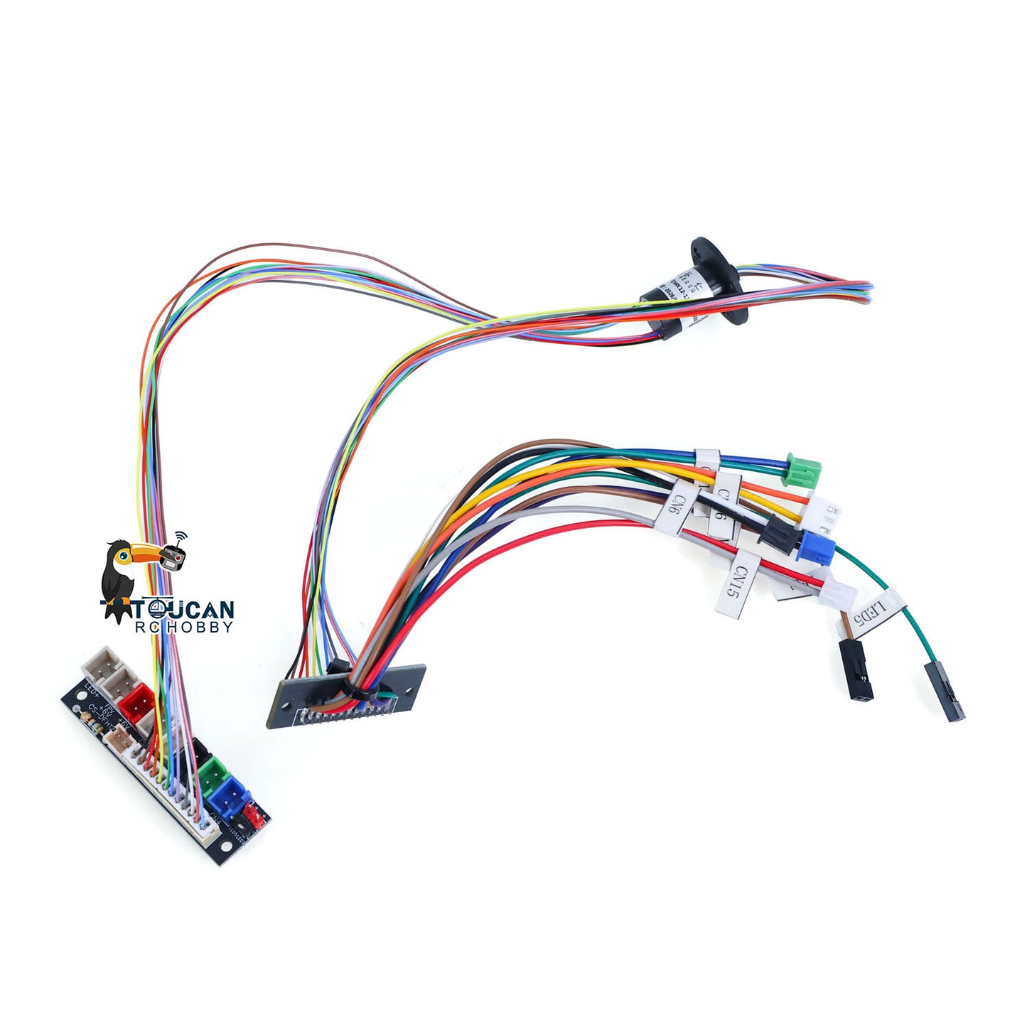 US Stock 1/16 Scale Henglong 6.0 7.0 RC Tank Models Upgraded Part Electric Slip Ring 12P DIY for 360 Degree grees Rotating Gear