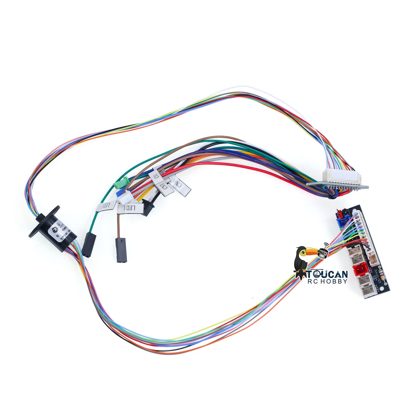 US Stock 1/16 Scale Henglong 6.0 7.0 RC Tank Models Upgraded Part Electric Slip Ring 12P DIY for 360 Degree grees Rotating Gear