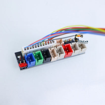 US Stock 1/16 Scale Henglong 6.0 7.0 RC Tank Models Upgraded Part Electric Slip Ring 12P DIY for 360 Degree grees Rotating Gear