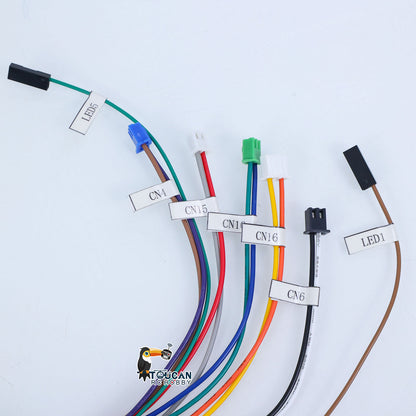 US Stock 1/16 Scale Henglong 6.0 7.0 RC Tank Models Upgraded Part Electric Slip Ring 12P DIY for 360 Degree grees Rotating Gear