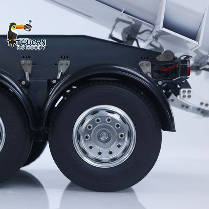 LESU A0069 1/14 Metal RC Trailer with Electric Legs Taillight Clearance Lamp for RC Tractor Truck Construction Vehicle Enthusiast