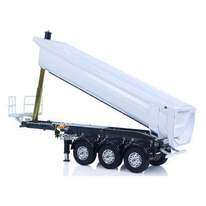 LESU A0069 1/14 Metal RC Trailer with Electric Legs Taillight Clearance Lamp for RC Tractor Truck Construction Vehicle Enthusiast