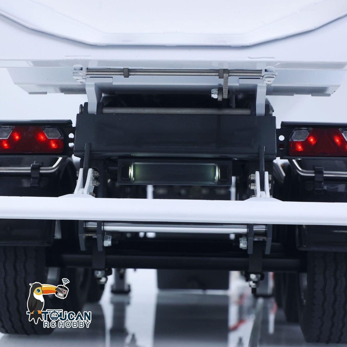 LESU A0069 1/14 Metal RC Trailer with Electric Legs Taillight Clearance Lamp for RC Tractor Truck Construction Vehicle Enthusiast
