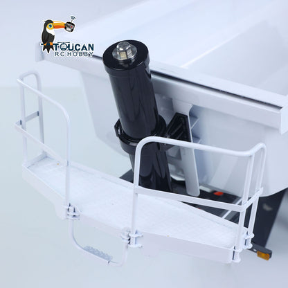 LESU A0069 1/14 Metal RC Trailer with Electric Legs Taillight Clearance Lamp for RC Tractor Truck Construction Vehicle Enthusiast