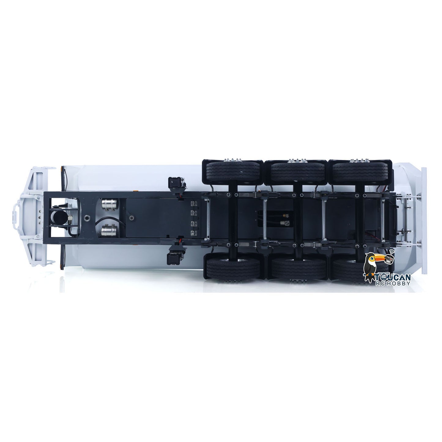 LESU A0069 1/14 Metal RC Trailer with Electric Legs Taillight Clearance Lamp for RC Tractor Truck Construction Vehicle Enthusiast