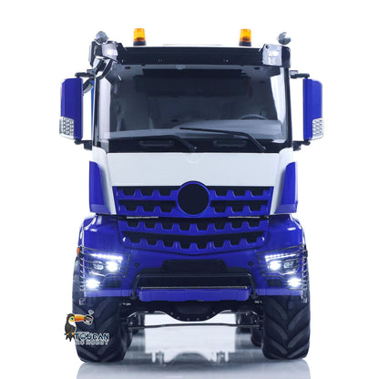 2.4G 2Speed Off Road Truck 1/14 RC Rock Crawler BZ 3363 8*8 Radio Control Flatbed Car Rotating Light Metal Chassis Sound Battery