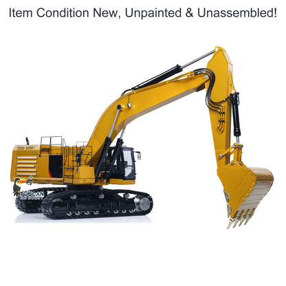 Metal LESU C374F KIT Model 1/14 Hydraulic Remote Control Heavy Excavator RC Digger 6CH Valve LCD Screen Light Pump Hobbywing ESC