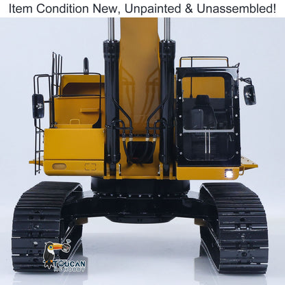 Metal LESU C374F KIT Model 1/14 Hydraulic Remote Control Heavy Excavator RC Digger 6CH Valve LCD Screen Light Pump Hobbywing ESC