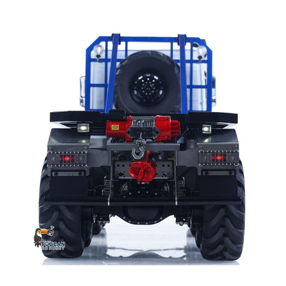 2.4G 2Speed Off Road Truck 1/14 RC Rock Crawler BZ 3363 8*8 Radio Control Flatbed Car Rotating Light Metal Chassis Sound Battery