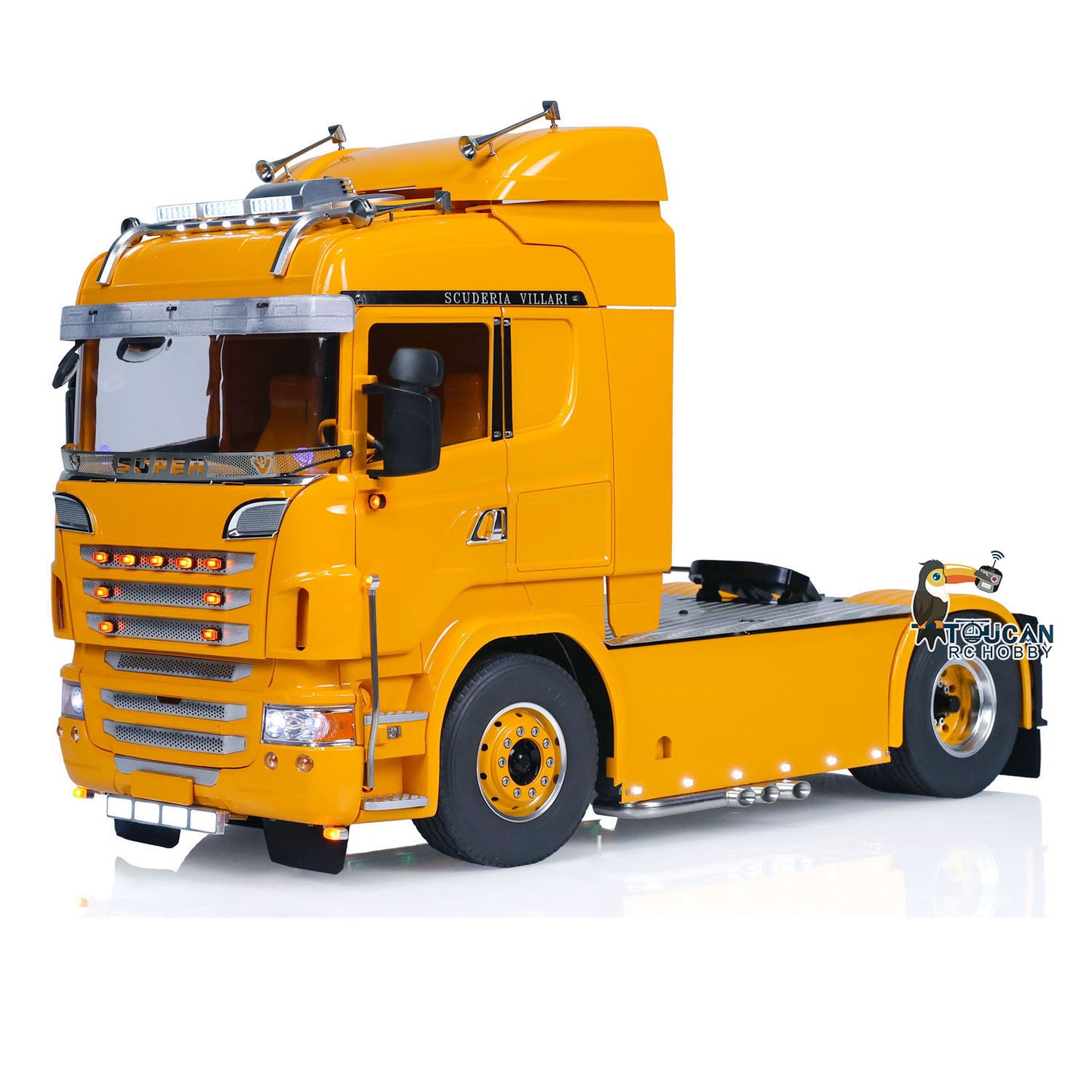 TOUCAN 4X4 Metal Chassis 1/14 RC Tractor Truck DIY Customized for R730 Cars